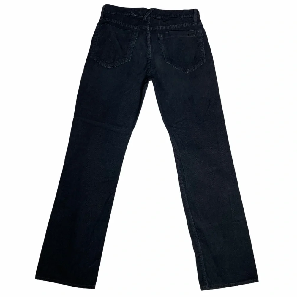 Joe's Jeans Classic Fit Corduroy Distressed Black Pants Size 32x30